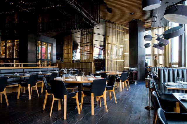 Restaurant interior requiring liability protection